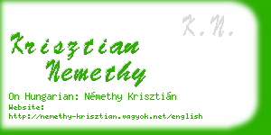 krisztian nemethy business card